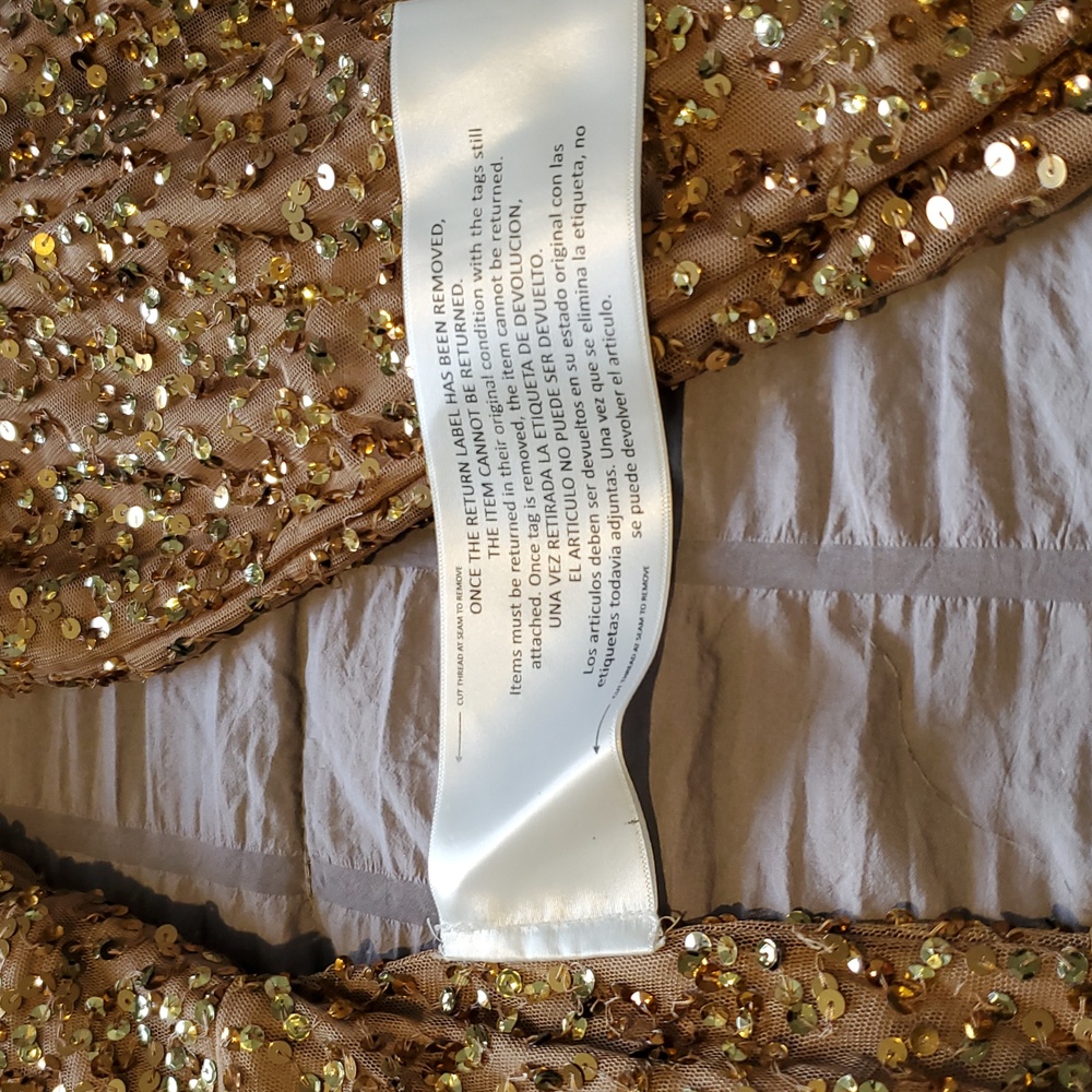 MacDuggal bronze Sequin gown Size 8 and 6 available new with tags - Picture 11 of 14